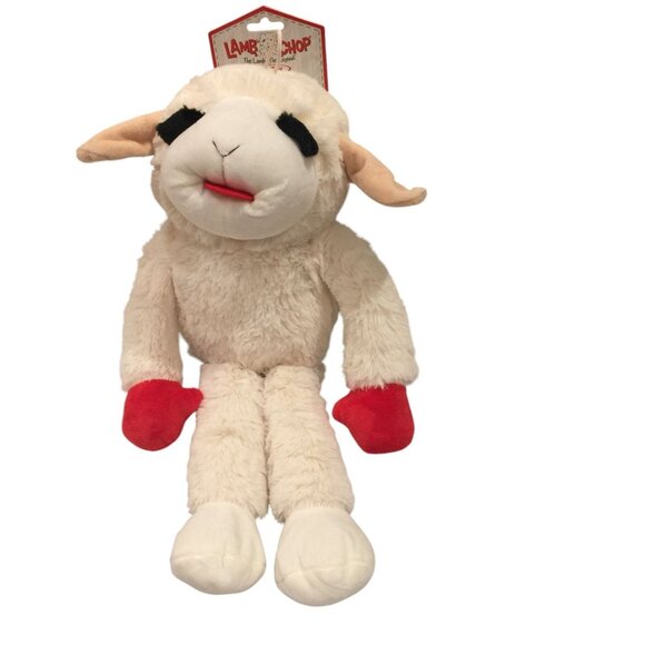 Lamb Chop Floppy 21" Plush Squeak Dog Toy - Picture 1 of 5